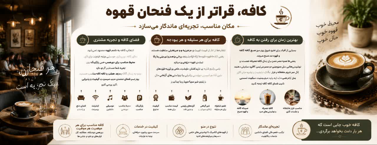 بهترین زمان برای رفتن به کافه